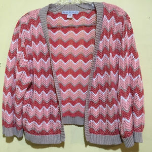 Two-one-two New York Chevron Pattern Cardigan